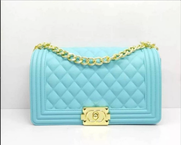 Sky Blue Jelly Handbag