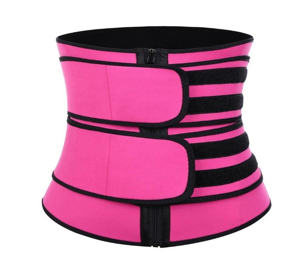 Sauna Effect Fat Burner Double Belted Waist Trainer